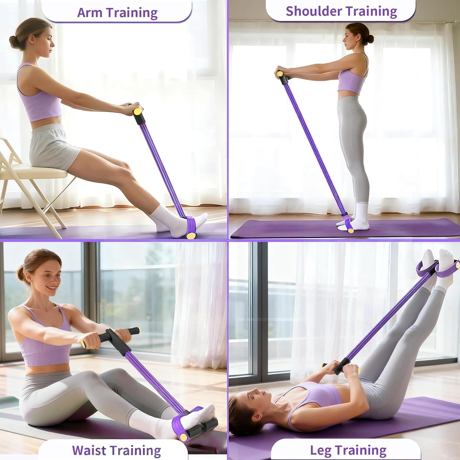 Full Body Pedal Puller Workout Bands – Men & Women