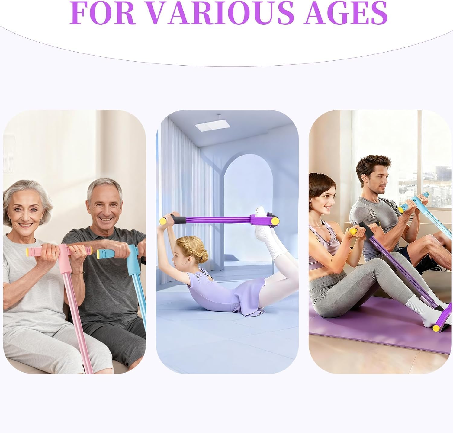 Full Body Pedal Puller Workout Bands – Men & Women