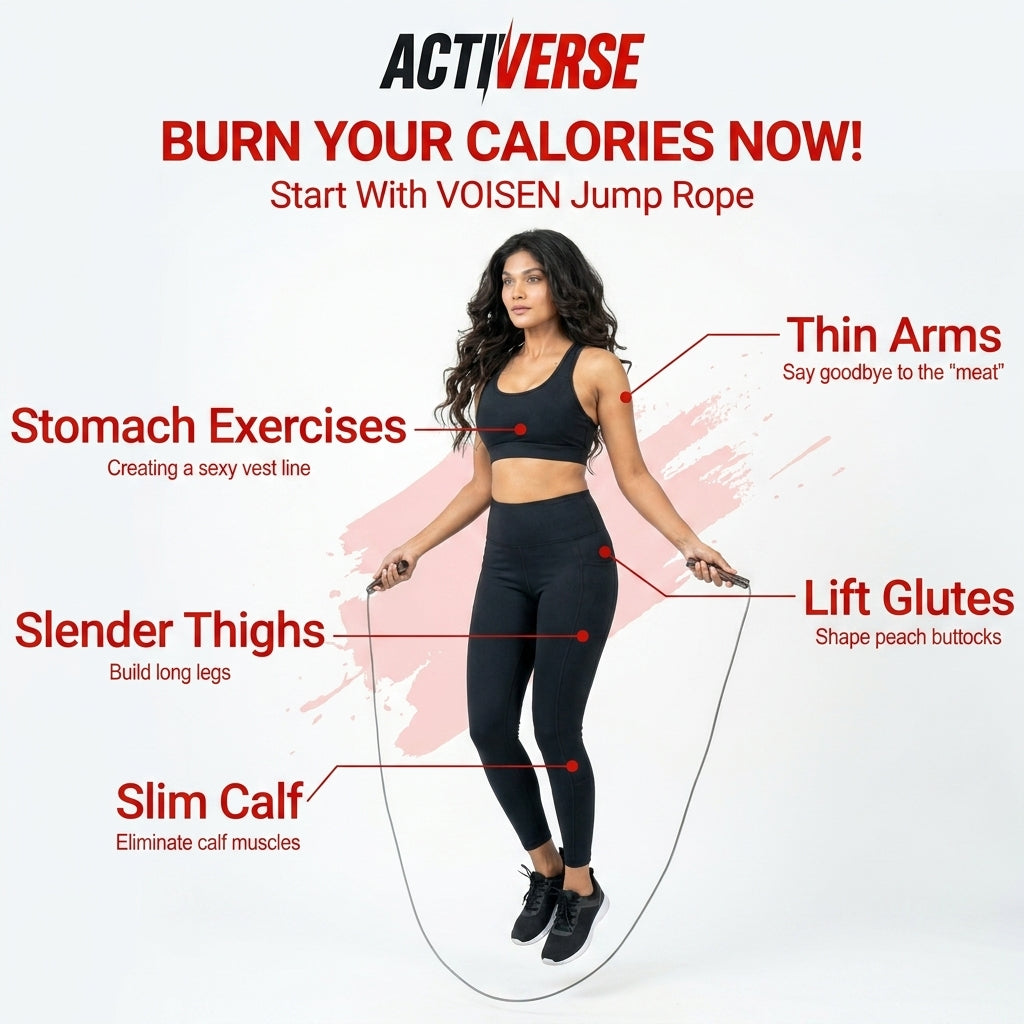 Speed Jump Rope for Weight Loss & Cardio | Adjustable Skipping Rope | Activerse