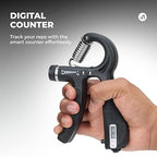 Multicolor Adjustable Hand Grip With Counter For Exercise
