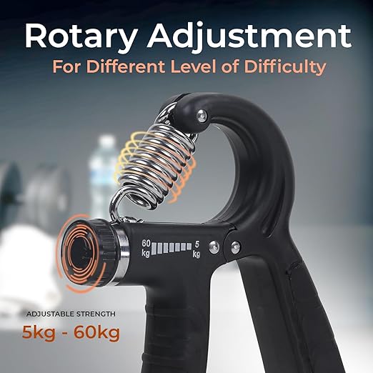 Multicolor Adjustable Hand Grip With Counter For Exercise